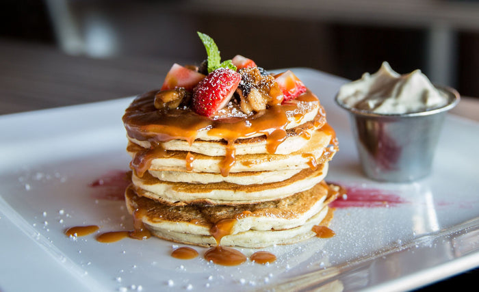 Banana powder pancakes — healthy breakfast for kids