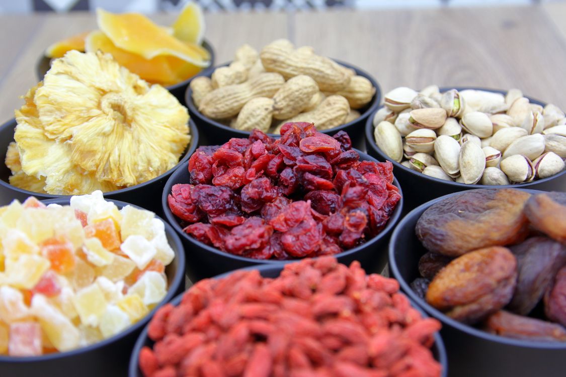 Dried Fruits and Snacks - assorted dried fruits and nuts